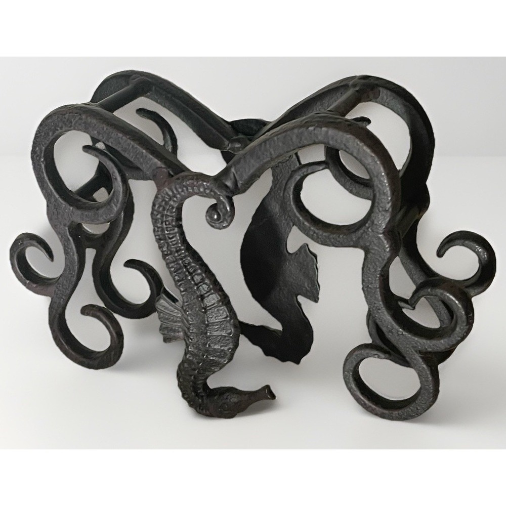 Heavy Cast Iron Seahorse Nautical Décor – Unique Coastal‎ Display / Accent Piec - Picture 5 of 5